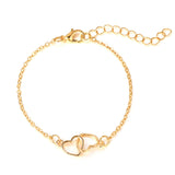 Women's Fashion Alloy Heart Shaped Bracelet