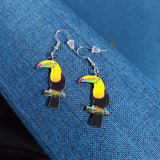 Acrylic Laser Cut Hummingbird Pigeon Eagle Owl Parrot Earrings