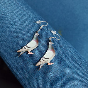 Acrylic Laser Cut Hummingbird Pigeon Eagle Owl Parrot Earrings