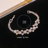 Tian Zi Rhinestone Bracelet Ring Formal Dress Accessories Women