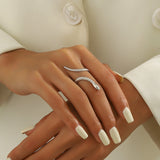 European And American Fashion Punk Goth Style Ring Snake-shaped Opening