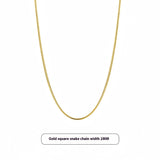 Titanium Steel Snake Chain Necklace Light Luxury Minority Sense