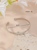 Metal Twist Geometric Knot Winding Hollow Open-end High-grade Light Luxury Personality Fashion Ladies' Bracelet