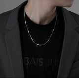 Titanium Steel Snake Chain Necklace Light Luxury Minority Sense